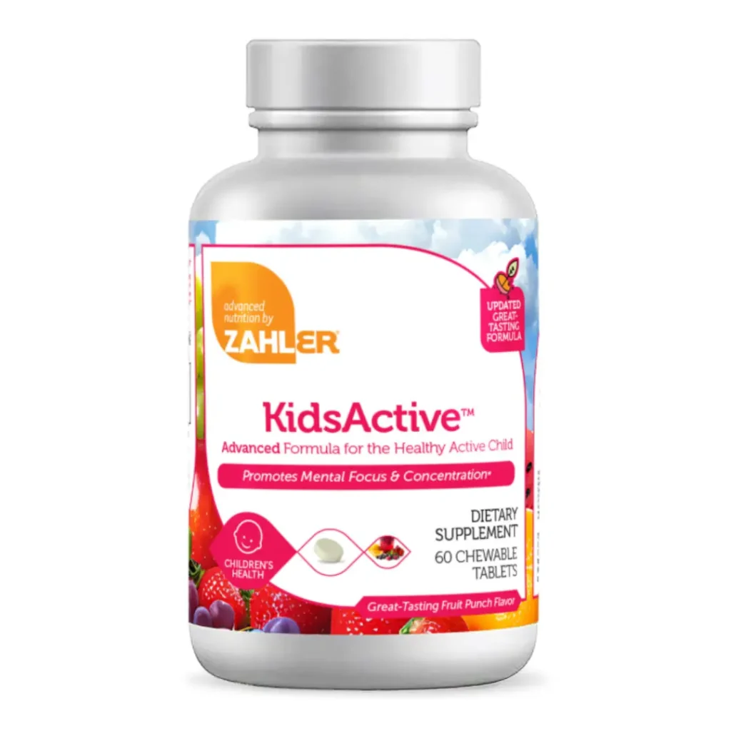 ZAHLER KidsActive Formula pentru Imbunatatirea Capacitatii de Concentrare si Atentie a Copiilor 60 tb GNC
