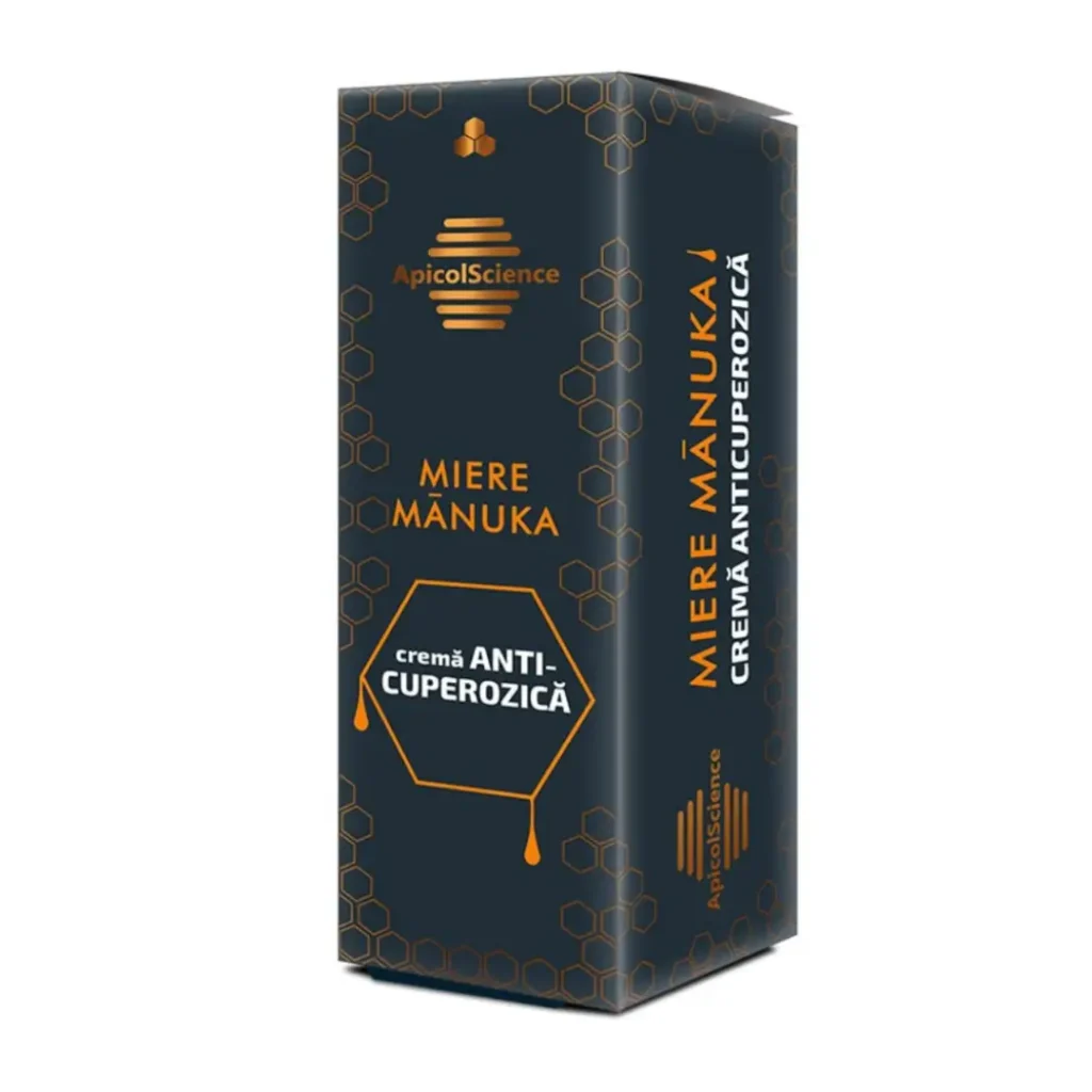 Crema anticuperozica cu miere de manuka 50 ml ApicolScience