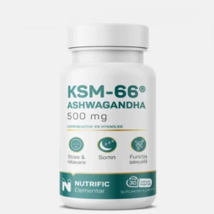 Ashwagandha KSM66 500mg, 30 capsule vegetale Nutrific