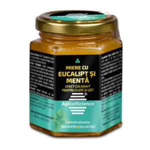 Miere cu eucalipt si menta 200 ml ApicolScience