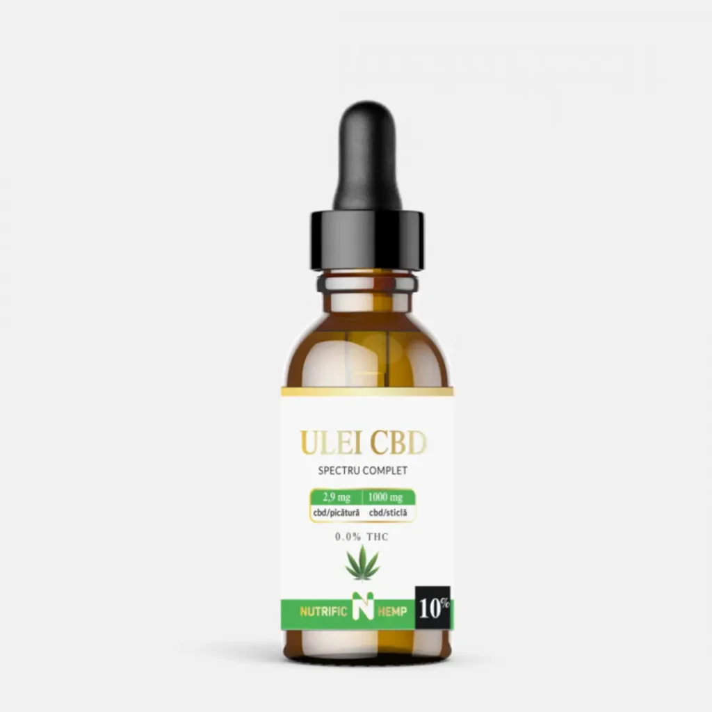 Ulei CBD 10% cu spectru complet, 10ml Nutrific