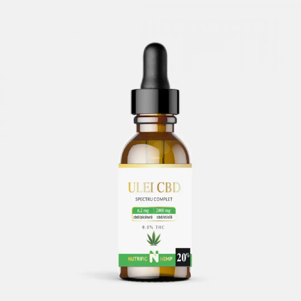 Ulei CBD 20% cu spectru complet, 10ml Nutrific