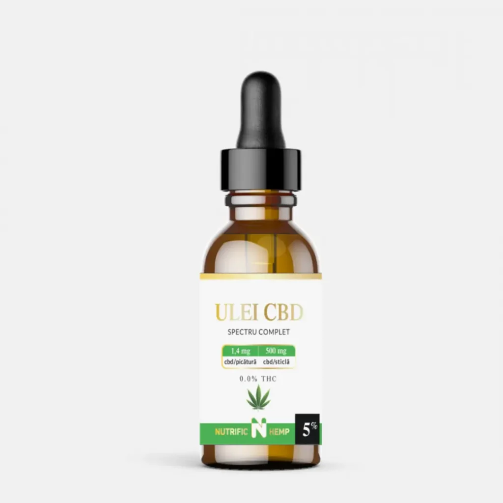 Ulei CBD 5% cu spectru complet, 10ml Nutrific