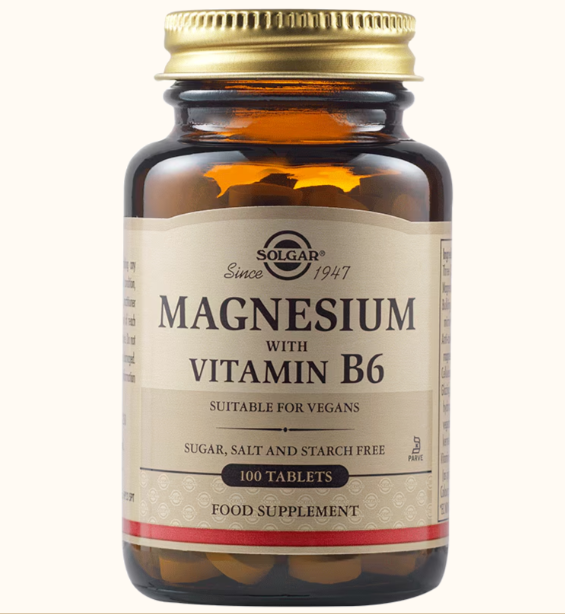 Magneziu cu vitamina B6 100tb Solgar