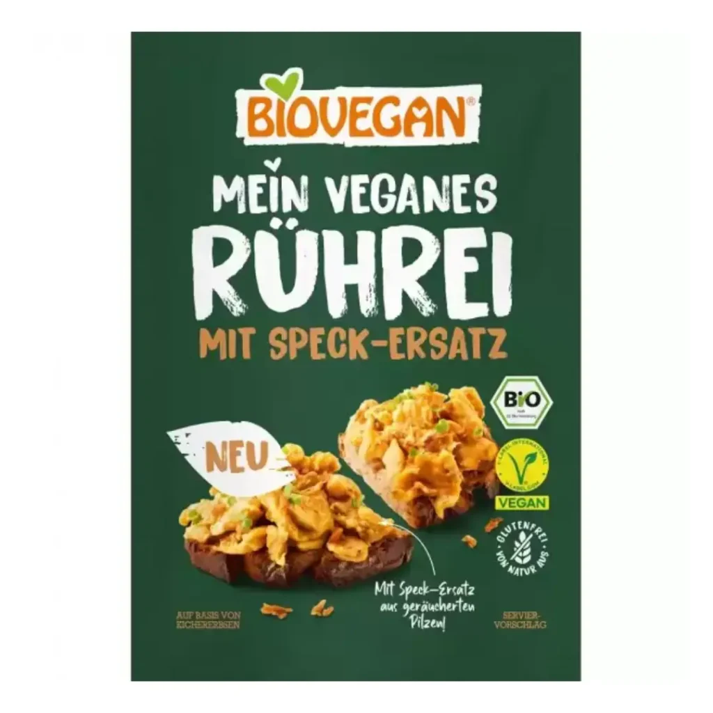 Inlocuitor bio vegan pentru oua batute cu ciuperci shiitake fara gluten 50g Biovegan