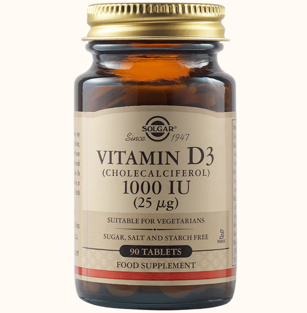Vitamina D3 1000 IU 90 cp Solgar