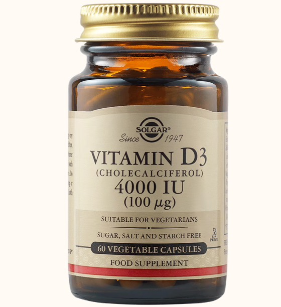 Vitamina D3 4000IU (100mg) 60cps veg Solgar