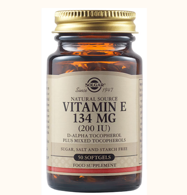 Vitamin E 134mg (200IU) 50 capsule moi Solgar