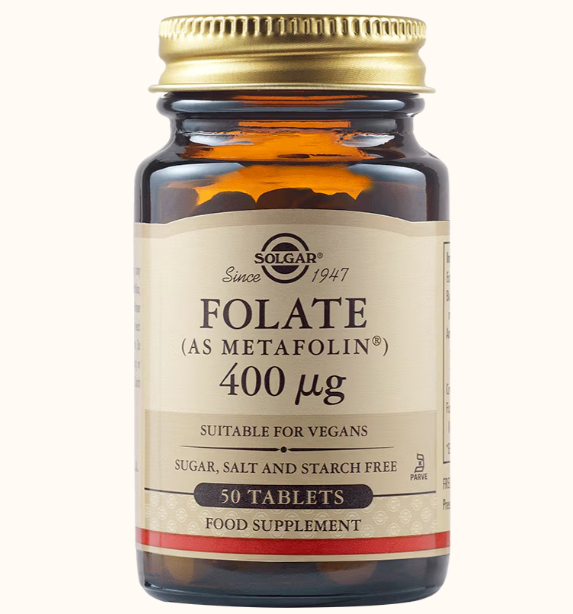 Folat 400mg (Metafolin) 50tb Solgar