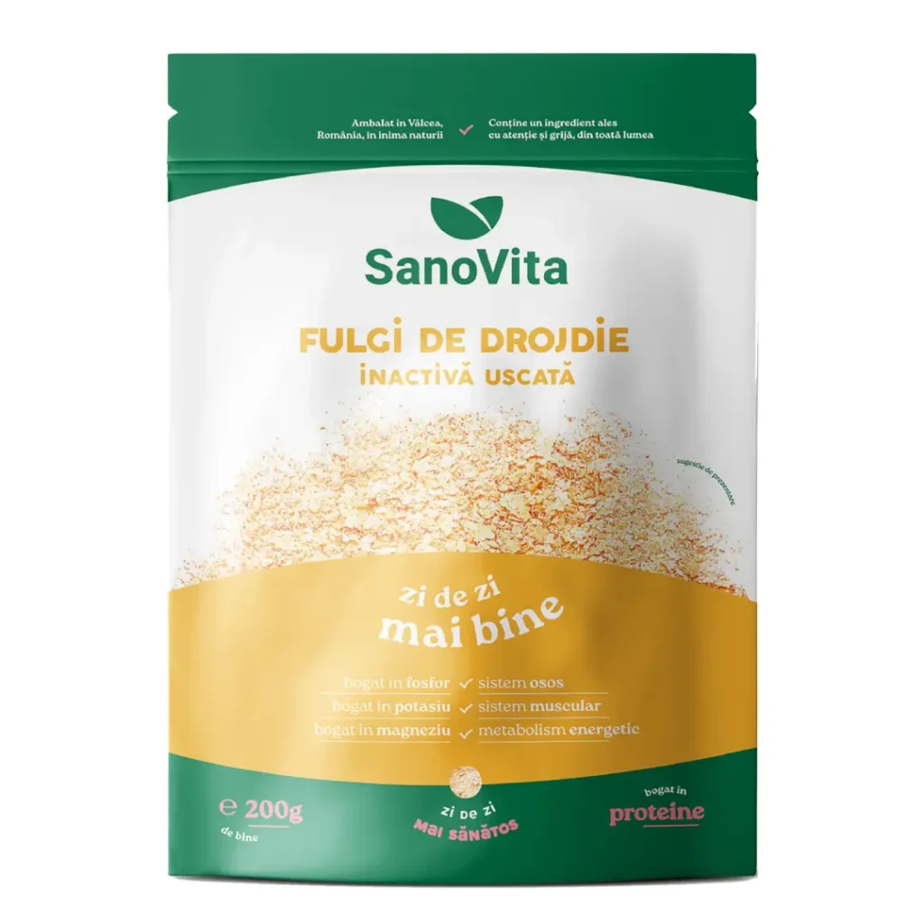 Fulgi de drojdie inactiva uscata 200g Sanovita