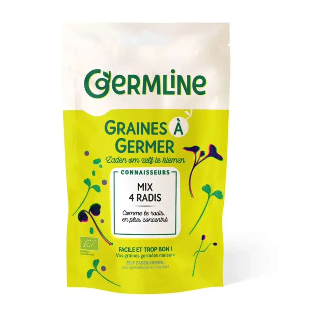 Mix 4 tipuri de ridichi pentru germinat bio 100g Germline