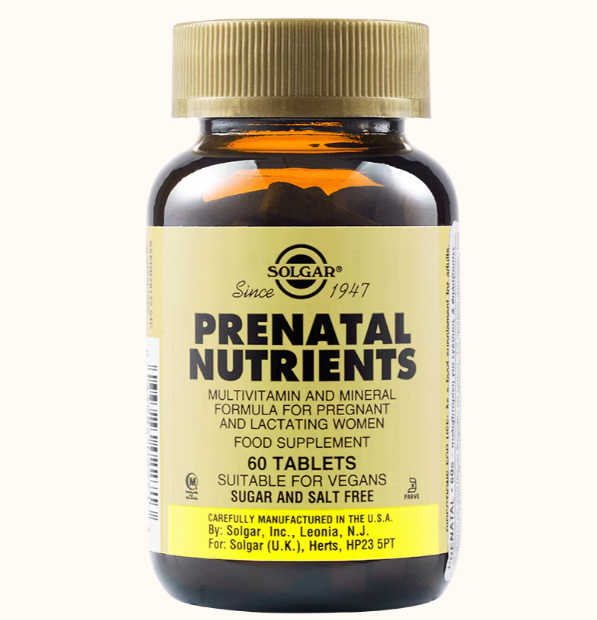 Prenatal nutrients 60tb Solgar