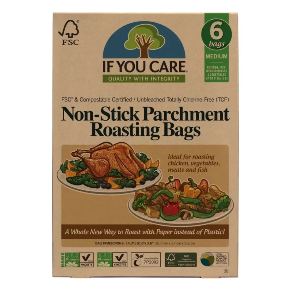Pungi pentru copt nealbite compostabile medium 6 buc If you care