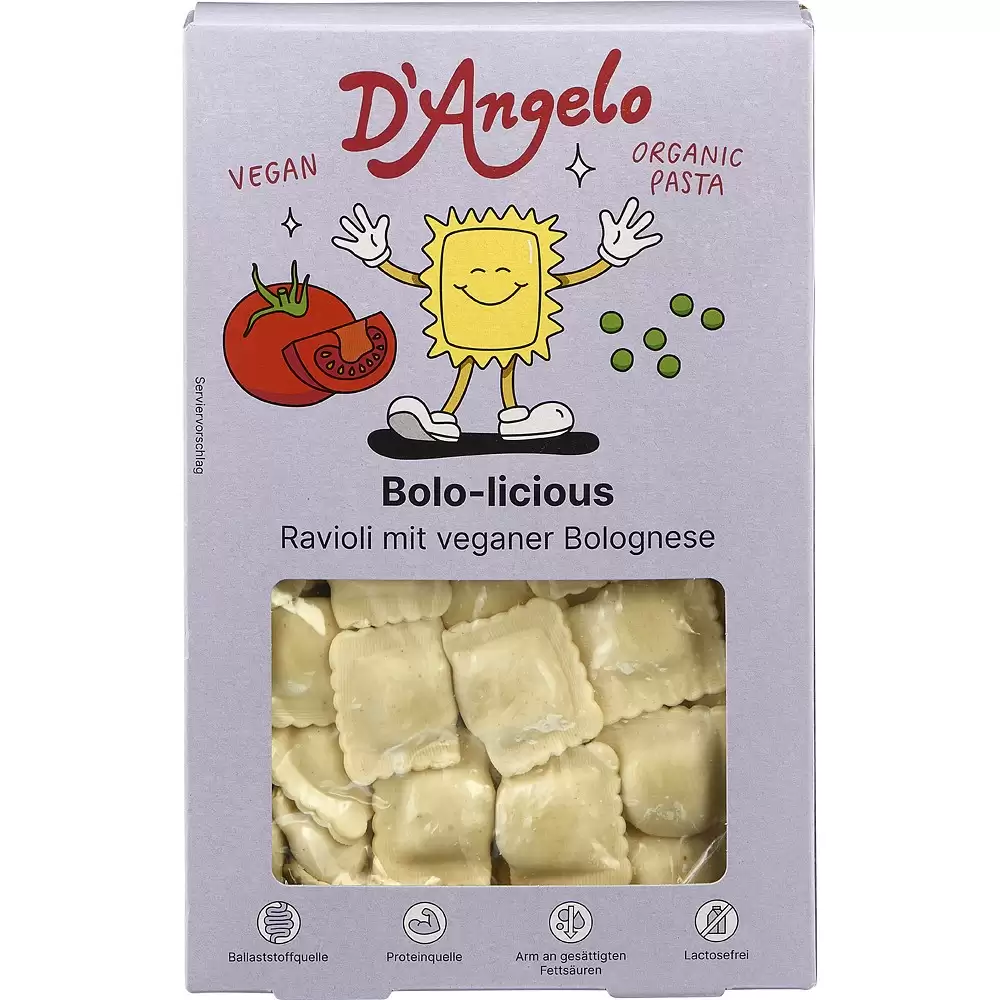 Ravioli Bolognese vegane bio 250g DAngelo
