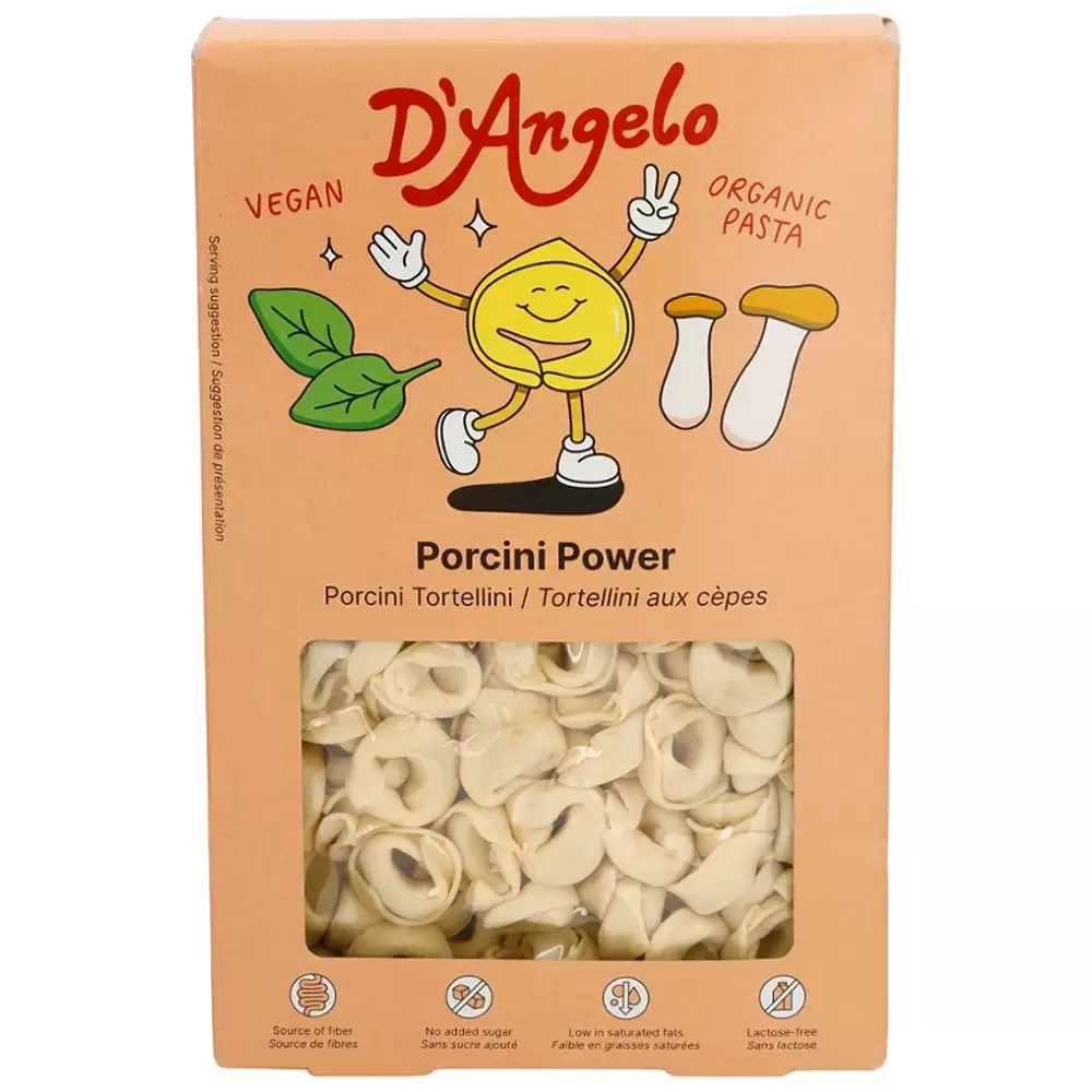 Tortellini cu umplutura de hribi bio 250g DAngelo