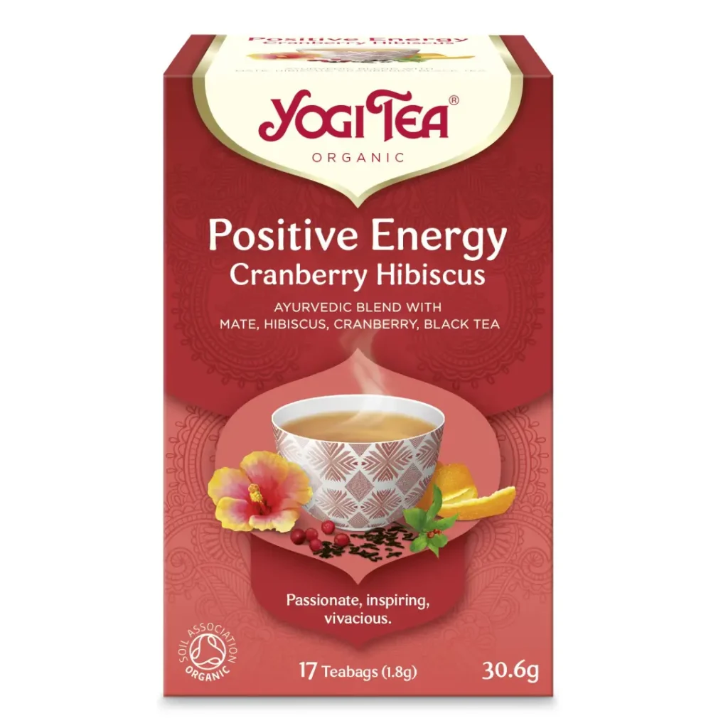 Ceai BIO Energie Pozitiva cu Merisor si Hibiscus 17 pl Yogi Tea