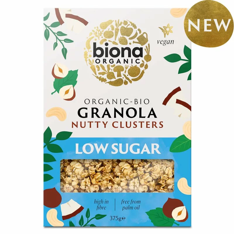 Granola cu nuci si continut scazut de zahar bio 375g Biona