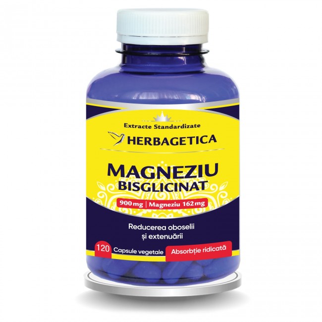 Magneziu bisglicinat 120 cp Herbagetica