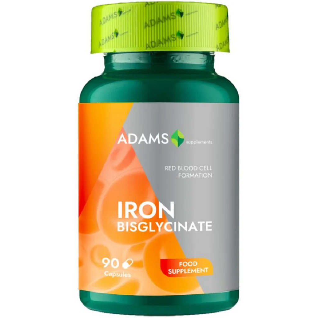 Bisglicinat de fier 90cp Adams Vision