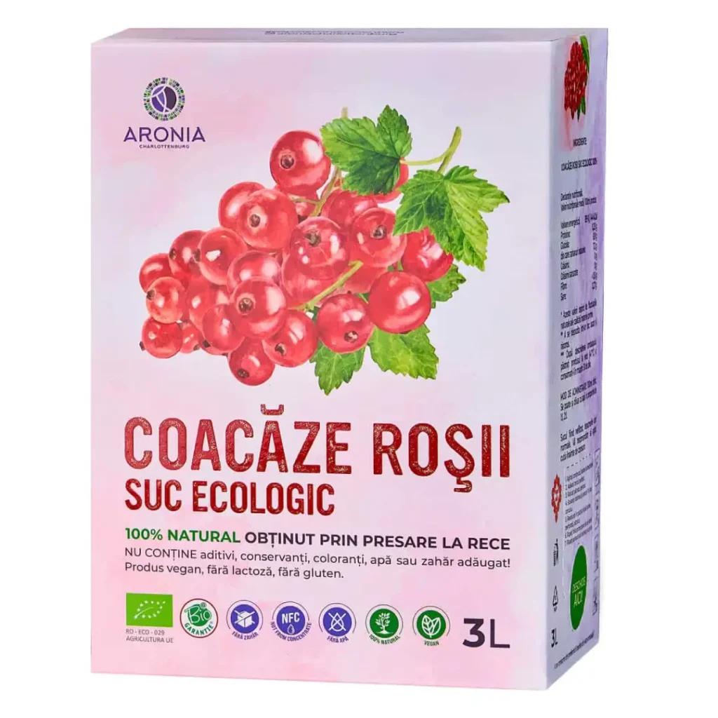 Suc de Coacaze Rosii ECO 3L  Aronia Charlottenburg