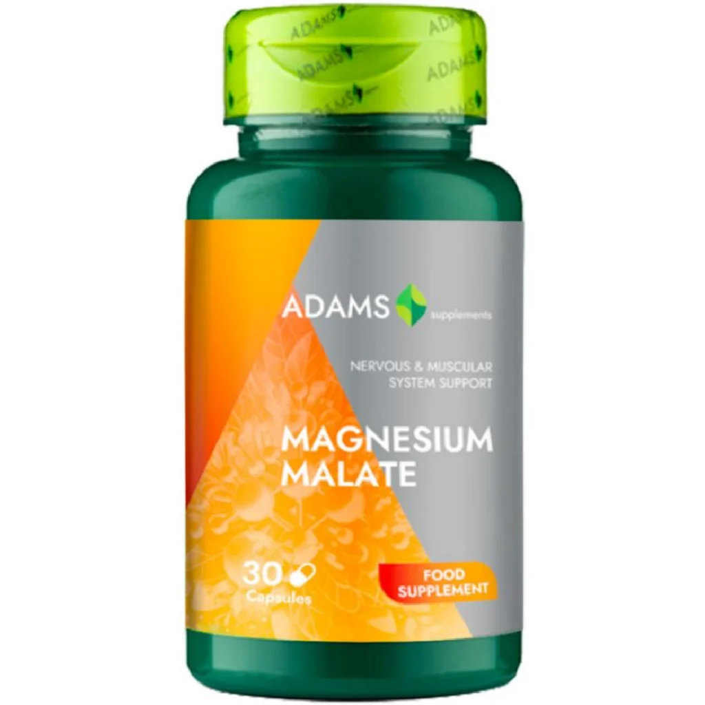 Magneziu malate 30cp Adams Vision