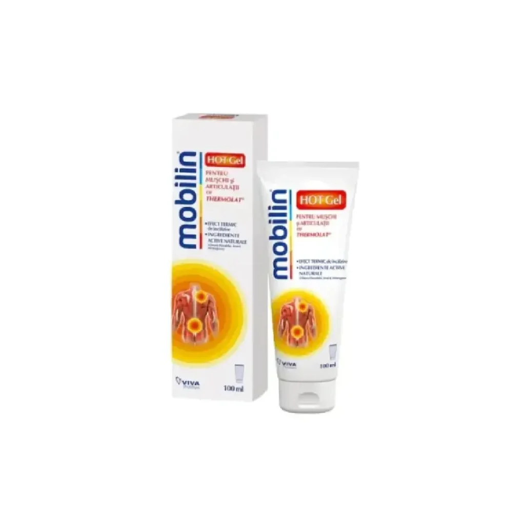 Mobilin Hot Gel pentru articulatii si muschi 100 ml Viva Pharma
