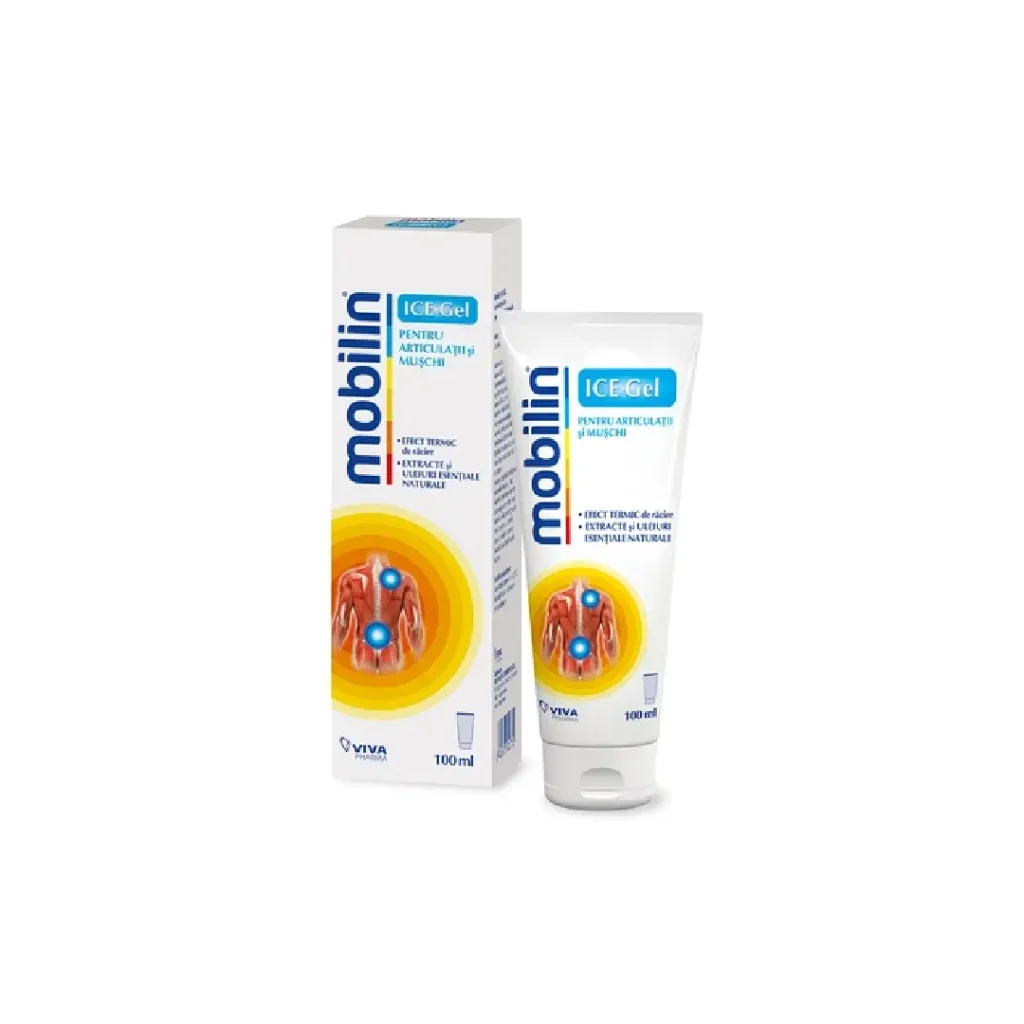 Mobilin Ice Gel pentru articulatii si muschi 100 ml Viva Pharma