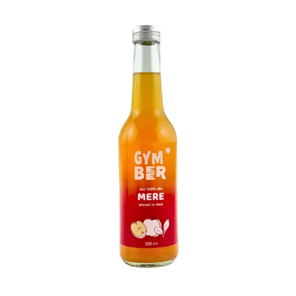 Suc din mere 100% natural presat la rece 330 ml Gym Beer