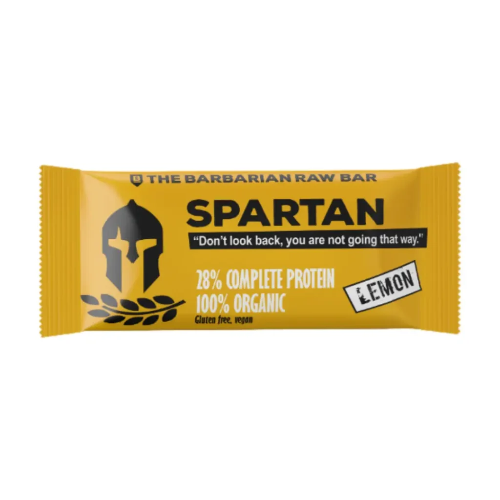 Baton Proteic The Barbarian Spartan raw bar cu lamaie 50g Nomadi Foods