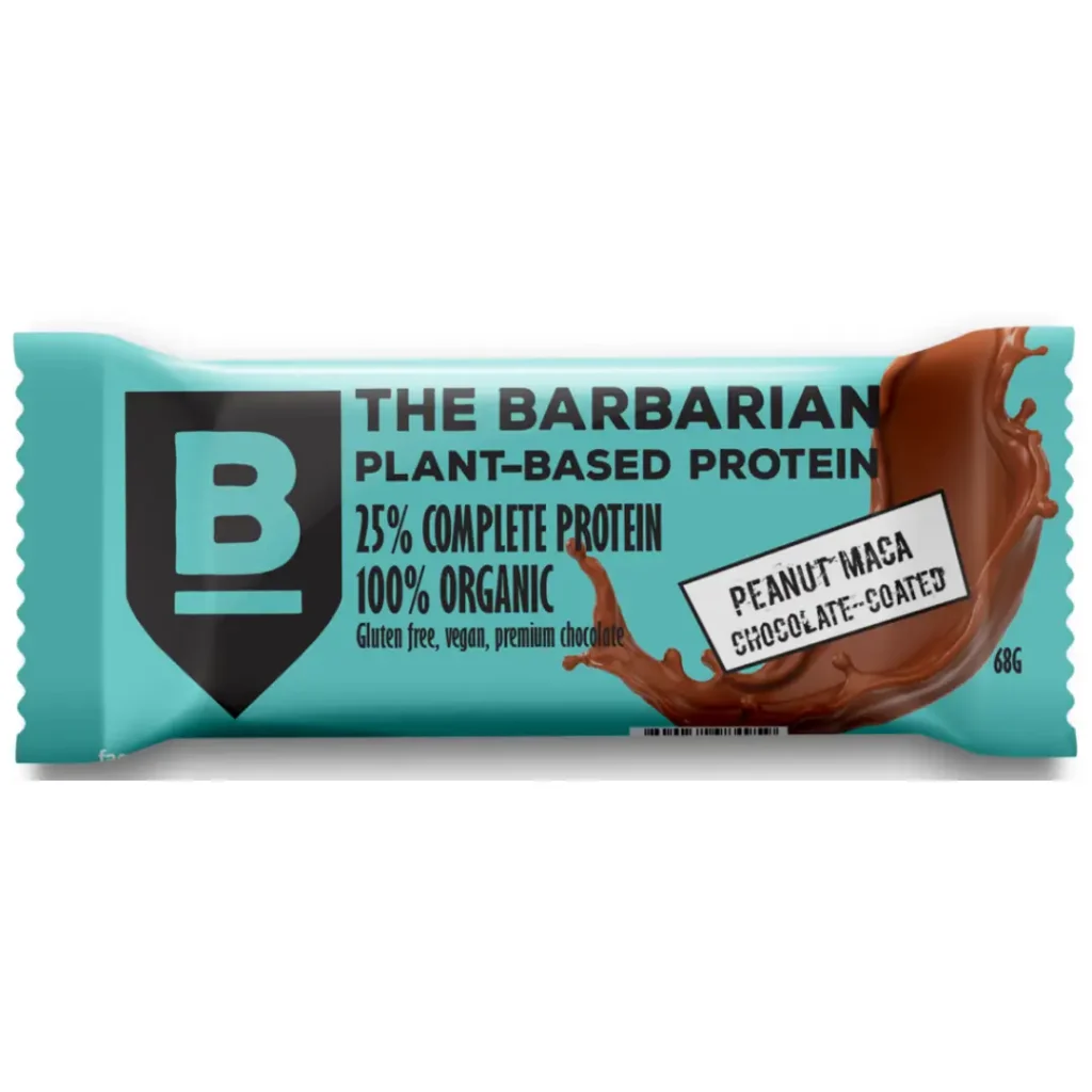 Baton Proteic The Barbarian cu arahide si maca 68g Nomadi Foods