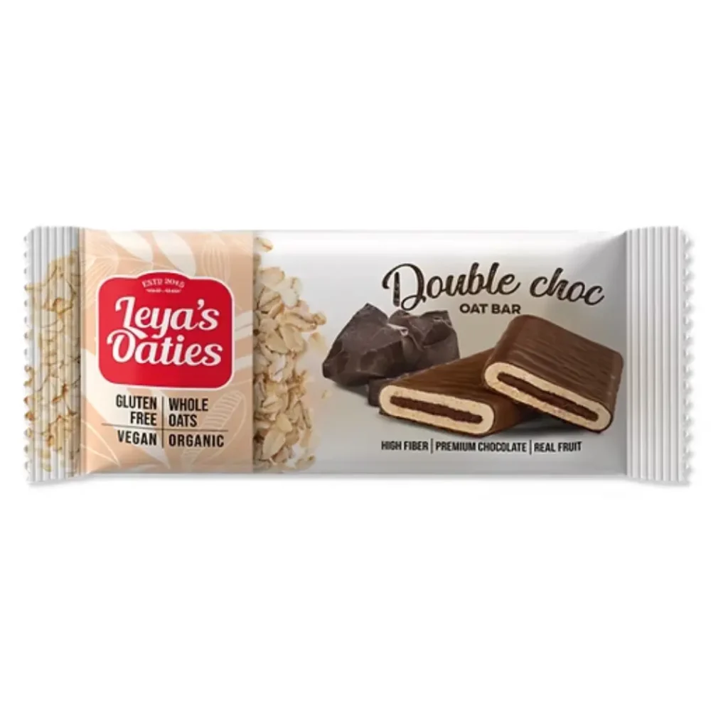 Baton de ovaz cu ciocolata dubla Leyas Oaties 82g Nomadi Foods