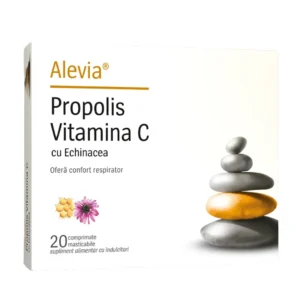 Propolis Vitamina C cu Echinacea 20cp Alevia