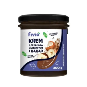 Crema de alune crunchy si cacao 300g Fivio