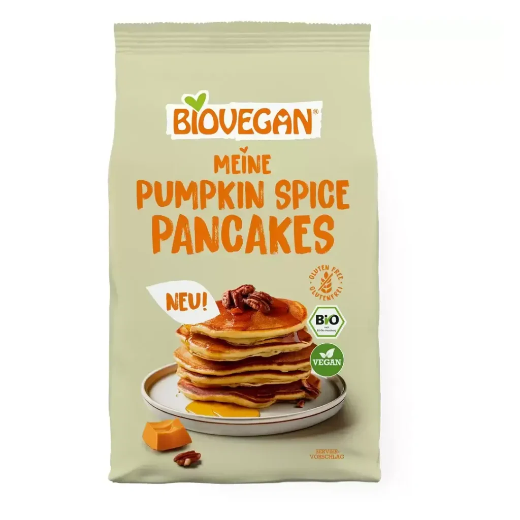 Mix pentru clatite cu condimente de dovleac fara gluten BIO 200g Biovegan