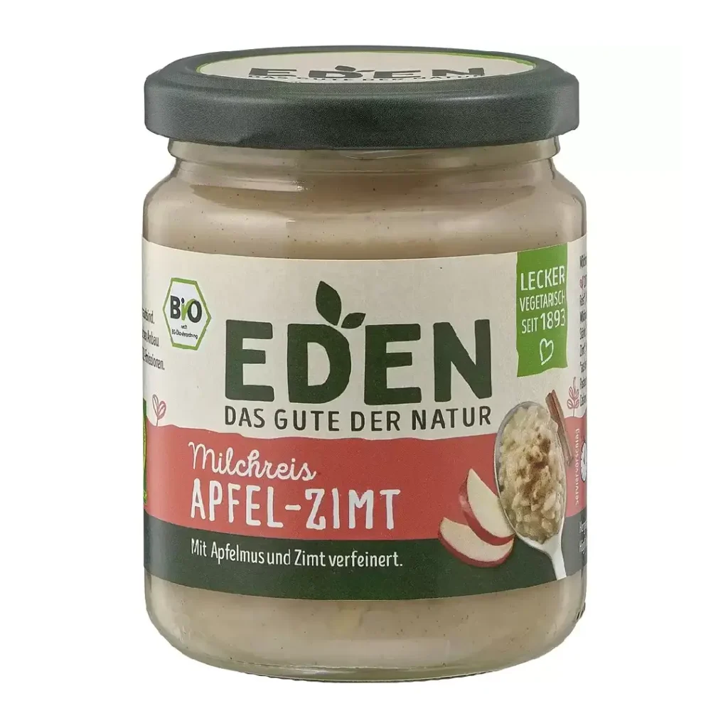 Orez cu lapte, mar si scortiosoara BIO 250g Eden