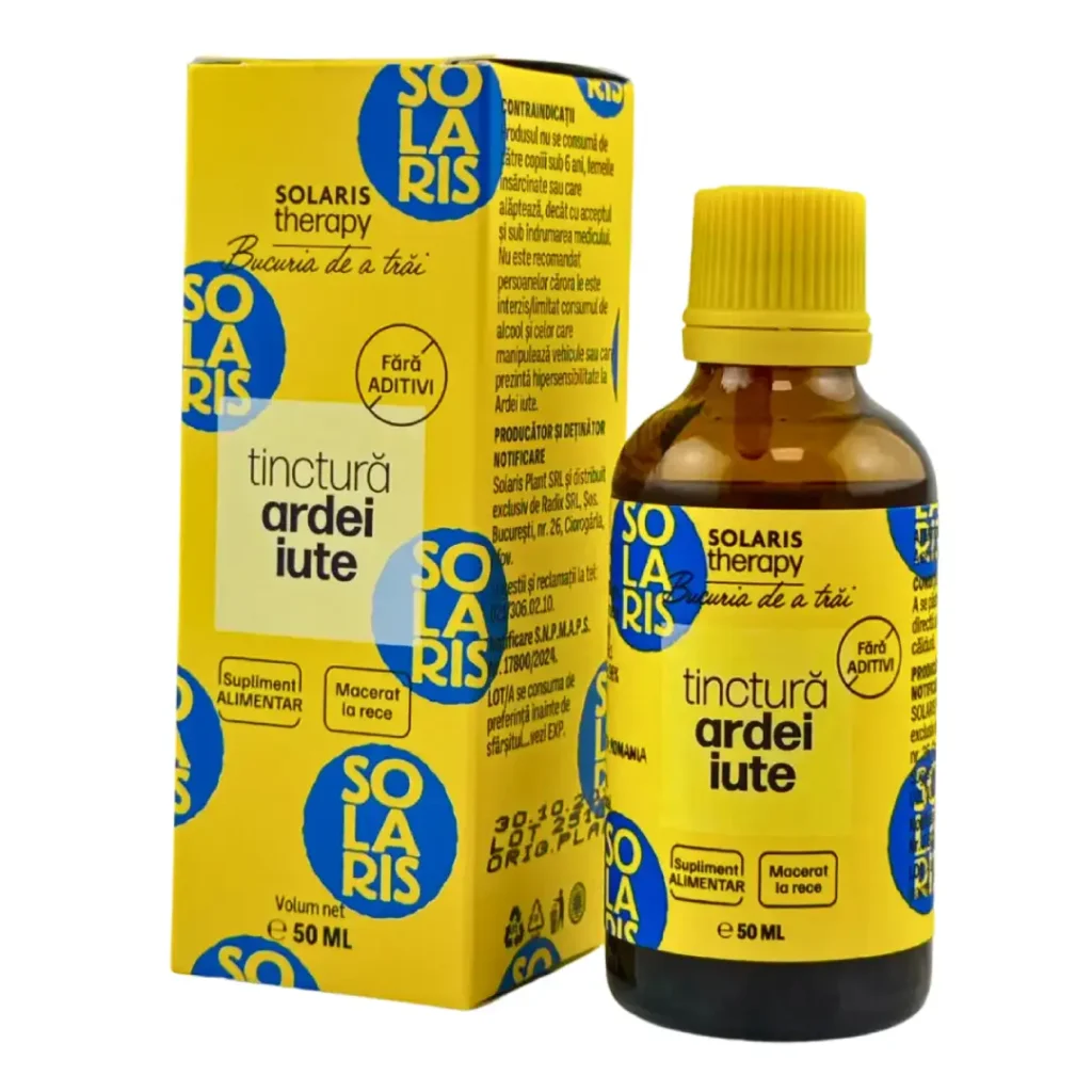 Tinctura de ardei iute 50 ml Solaris