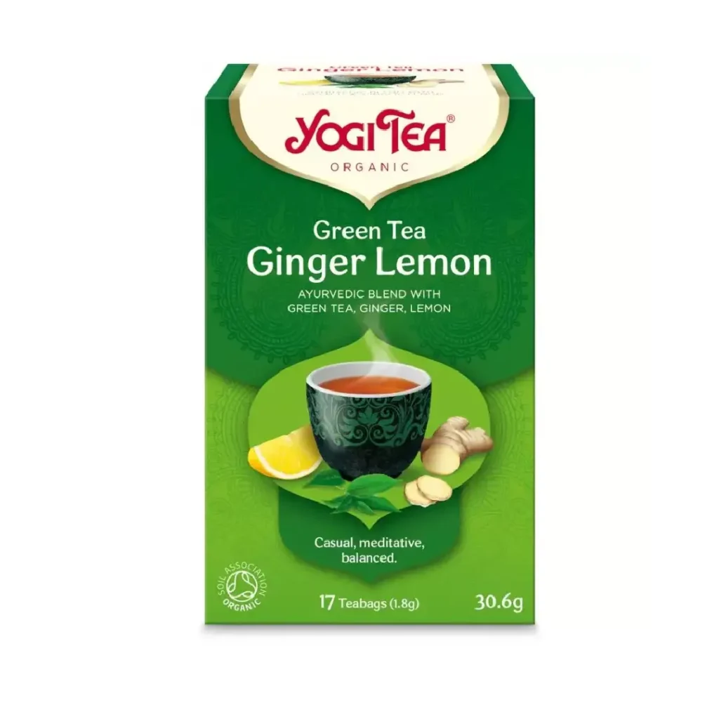 Ceai BIO Verde cu ghimbir si lamaie 17 pl Yogi Tea