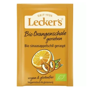 Coaja de portocala rasa fara gluten BIO 15g Leckers