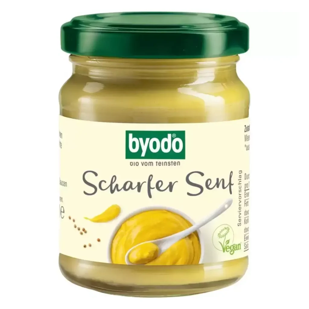 Mustar iute BIO fara gluten 125ml Byodo