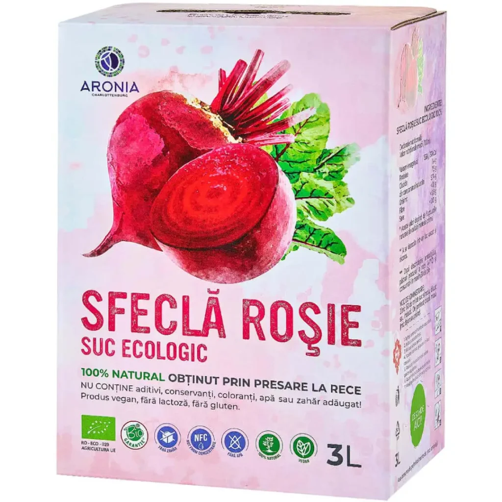 Suc de sfecla rosie ECO 3L Aronia Charlottenburg