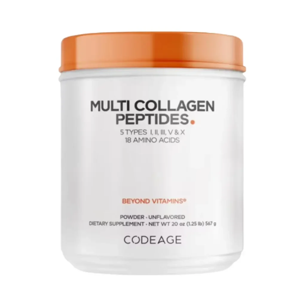 CodeAge Hydrolyzed Multi Collagen – Colagen Hidrolizat din 5 Surse sub Forma de Peptide Fara Aroma 567g GNC
