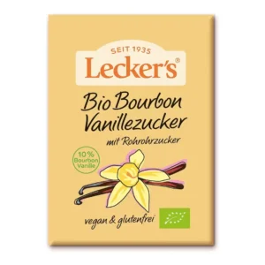Zahar vanilat cu 10% vanilie Bourbon BIO fara gluten 2x8g Leckers