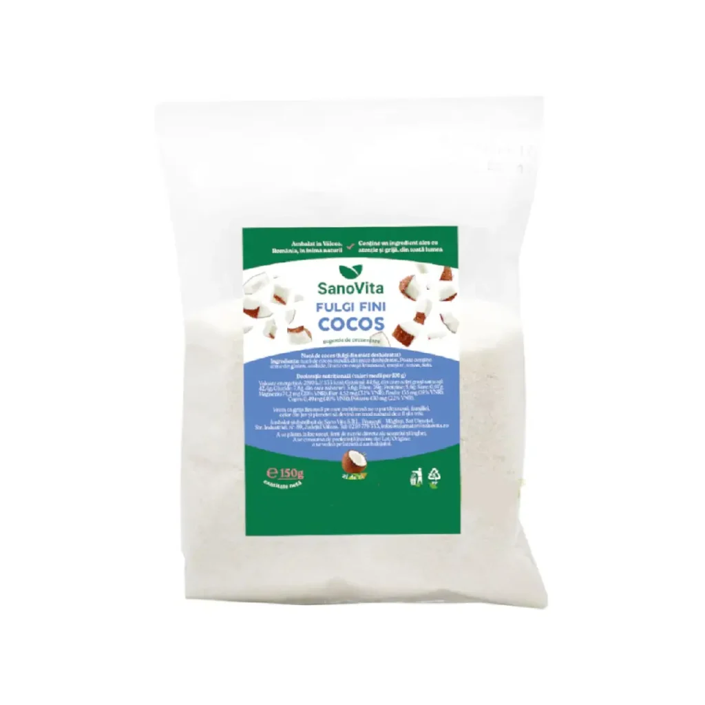 Fulgi fini de cocos 150 g Sanovita