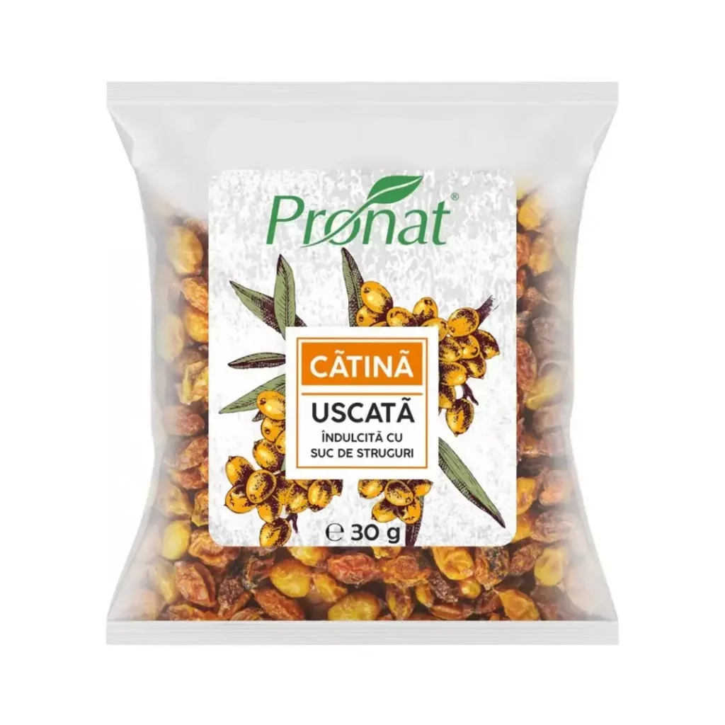 Catina uscata indulcita cu suc de struguri 30g Pronat