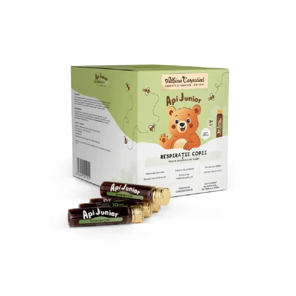 ApiJunior Respiratie 30 fiole Albina Carpatina
