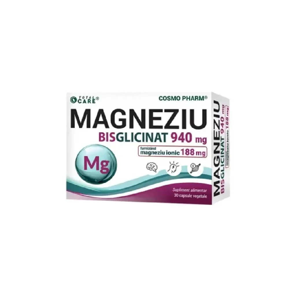 Magneziu Bisglicinat 940mg 30 cp Cosmo Pharm