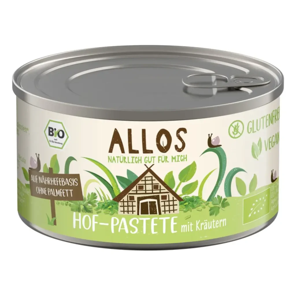 Pateu vegetal cu verdeturi bio vegan 125g Allos