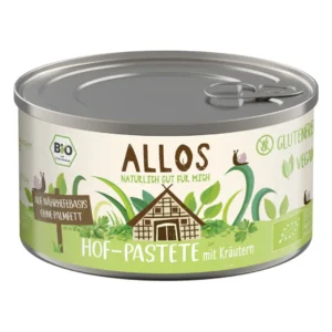 Pateu vegetal cu verdeturi bio vegan 125g Allos