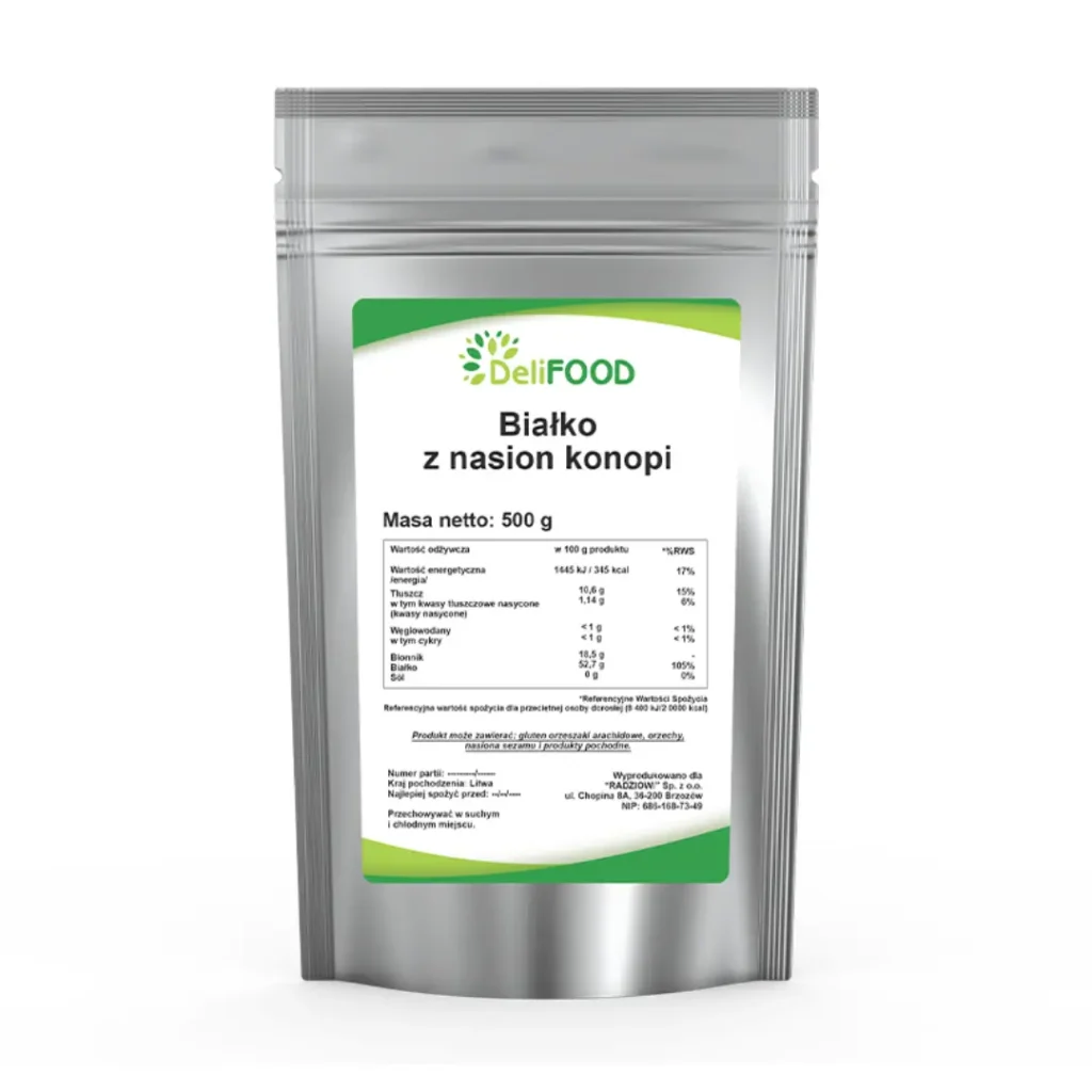 Proteina de canepa 500 g Delifood
