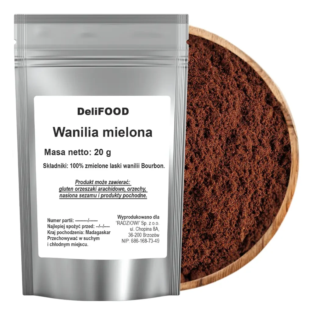 Vanilie de Bourbon macinata 20g Delifood